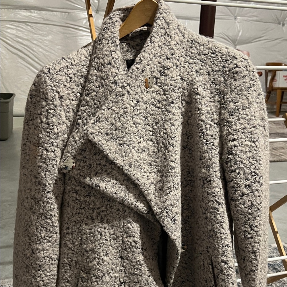 Kenneth Cole Women's Gray Textured Coat